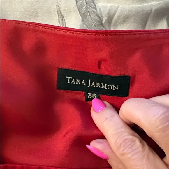 TARA JARMON Stunning Red Midi Dress